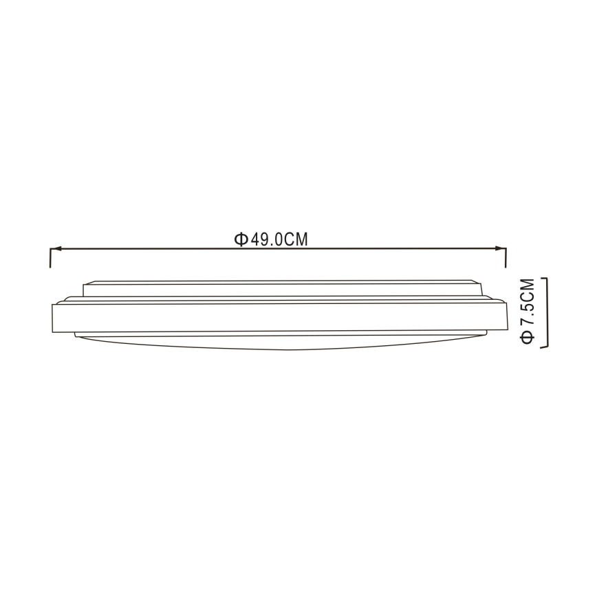 Globo - Стельовий LED світильник LED/32W/230V 3000/4000/6000K діаметр 49 см