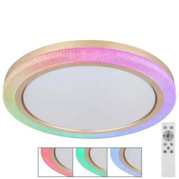 Globo - Стельовий RGBW-світильник з регулюванням яскравості LED/20W/230V 2700-6500K + пульт дистанційного керування