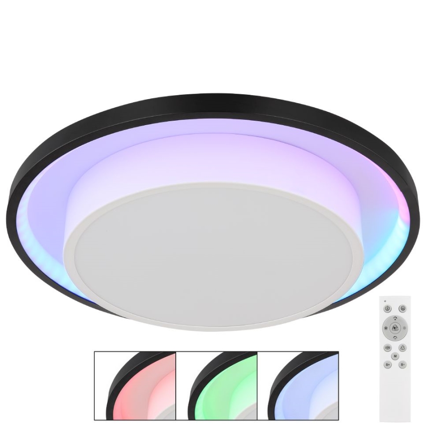 Globo - Стельовий RGBW-світильник з регулюванням яскравості LED/21W/230V 2700-6500K+ пульт дистанційного керування