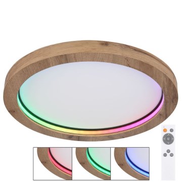 Globo - Стельовий RGBW-світильник з регулюванням яскравості LED/24W/230V 2700-6000K + пульт дистанційного керування