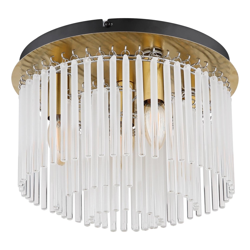 Globo - Стельовий світильник 5xE27/60W/230V діаметр 32 см золотий