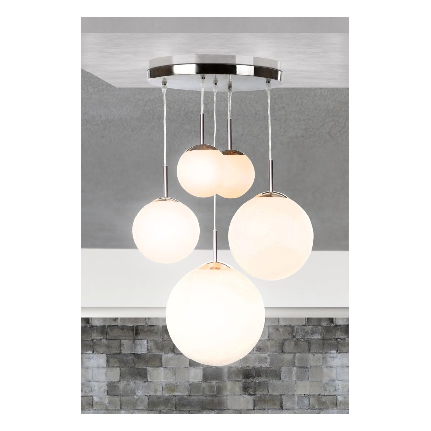 Globo - Стельовий світильник 5xE27/60W/230V