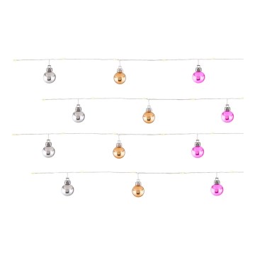 Globo - светодиодная гирлянда 20xLED/2xAA 2,2 м тёплый белый