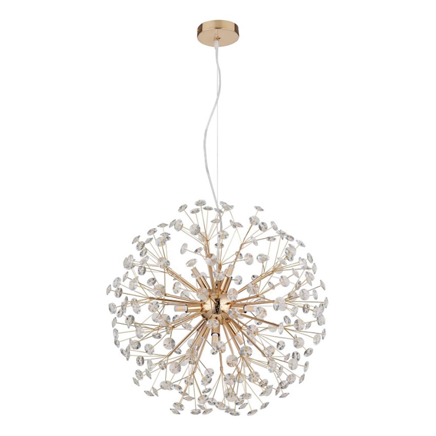 Globo - светодиодная люстра на тросе 9xG9/3,5W/230V, диаметр 60 см, золотая