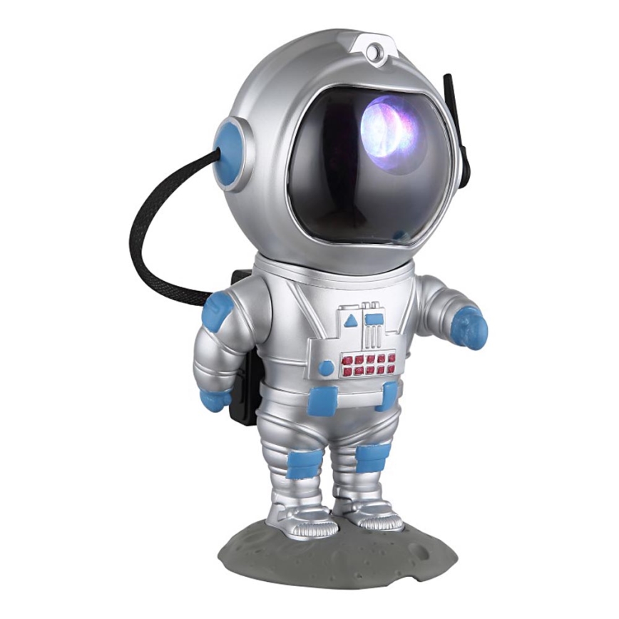 Globo - Светодиодная настольная RGB-лампа LED/4,5W/5V астронавт серебристый