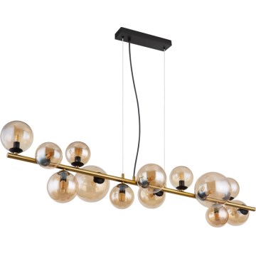 Globo - Светодиодная подвесная люстра 13xG9/3,5W/230V дымчатый/коричневый