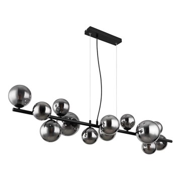 Globo - Светодиодная подвесная люстра 13xG9/3,5W/230V дымчатый/черный