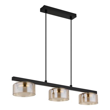 Globo - Светодиодная подвесная люстра 3xGX53/6W/230V дымчатый/коричневый