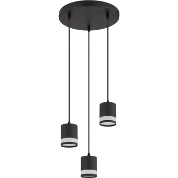 Globo - Светодиодная подвесная люстра 3xGX53/7W/230V 3000K черный