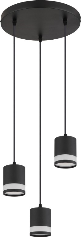 Globo - Светодиодная подвесная люстра 3xGX53/7W/230V 3000K черный