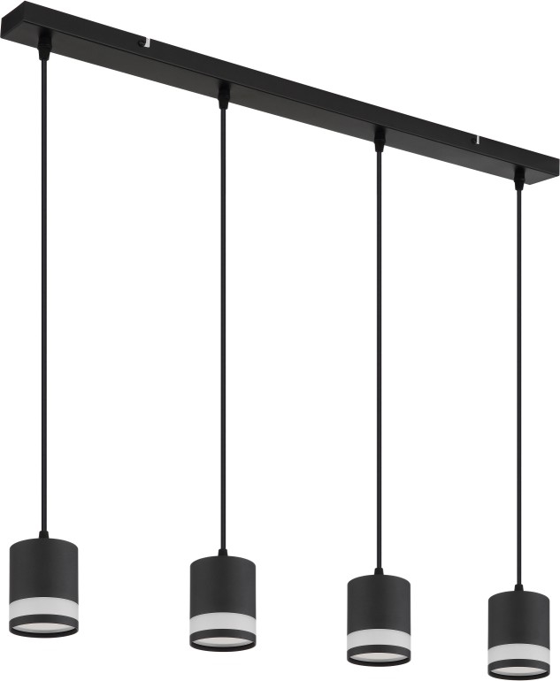 Globo - Светодиодная подвесная люстра 4xGX53/7W/230V 3000K черный