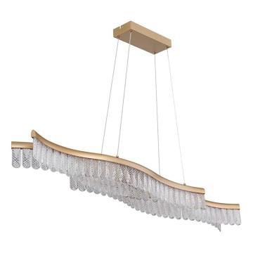 Globo - Светодиодная подвесная люстра LED/35W/230V 3200K золотистый