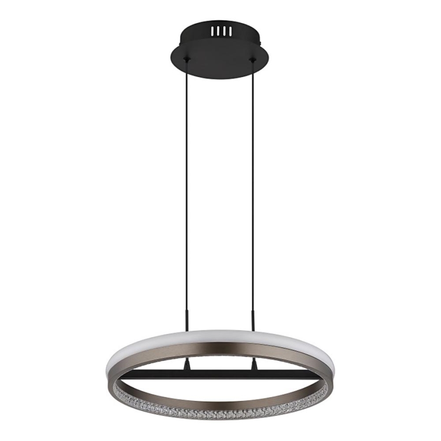 Globo - Светодиодная подвесная люстра LED/40W/230V 3000/4000/6000K диаметр 39,7 см коричневый