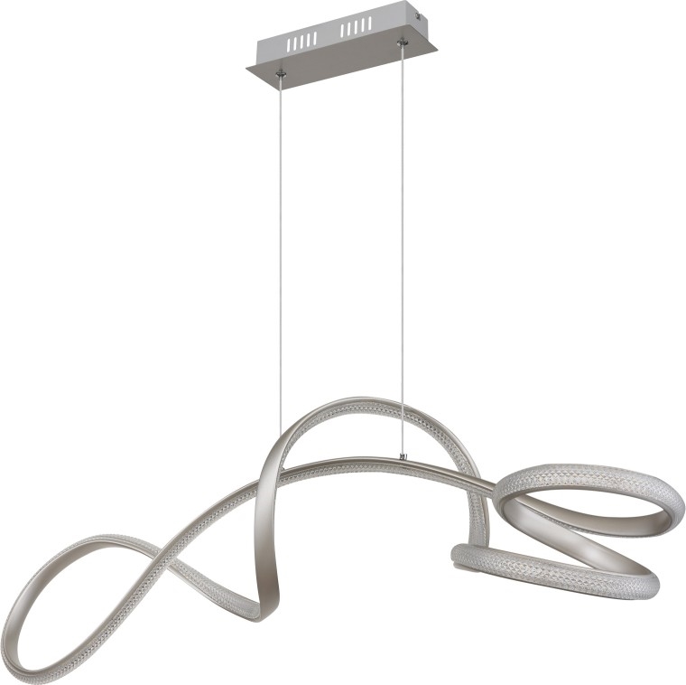 Globo - Светодиодная подвесная люстра LED/40W/230V матовый хром