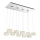 Globo - Светодиодная подвесная люстра LED/92W/230V 4000K блестящий хром/прозрачный