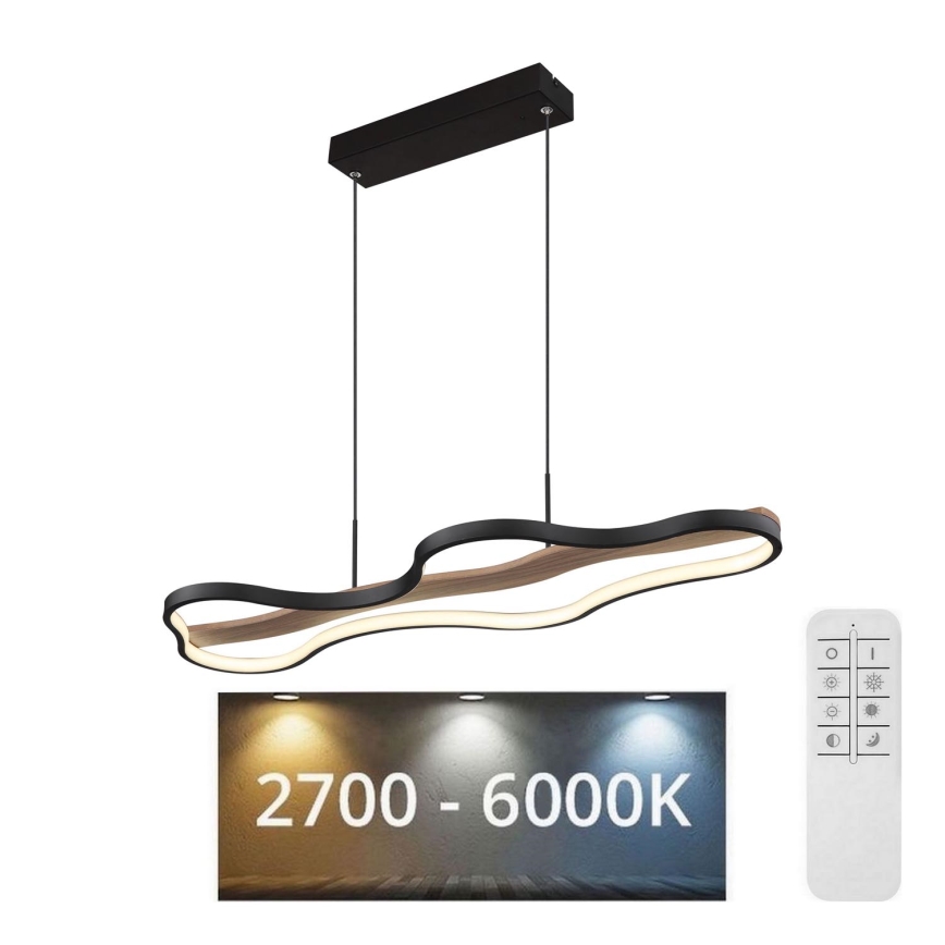 Globo - Светодиодная подвесная люстра с регулированием яркости LED/30W/230V 2700-6000K + дистанционное управление