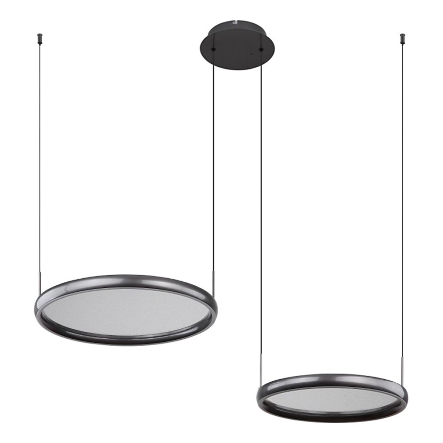 Globo - Светодиодная подвесная люстра с регулированием яркости LED/50W/230V 2700-6000K черный + дистанционное управление