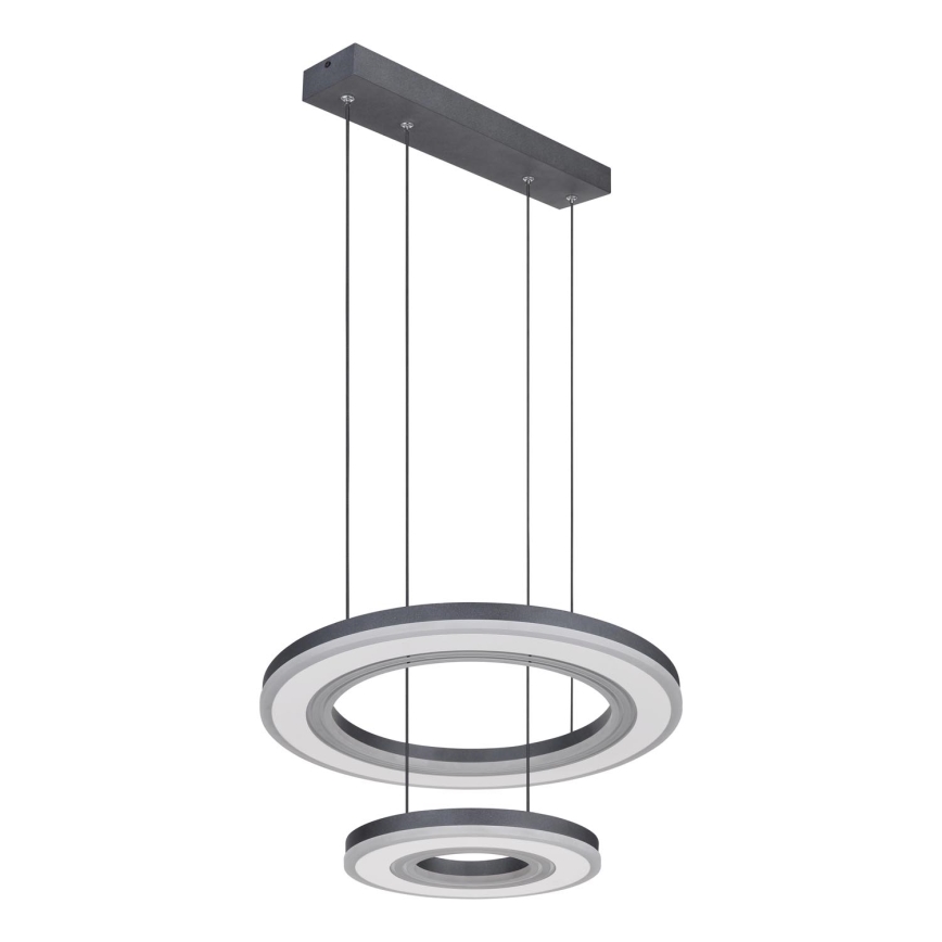 Globo - Светодиодная подвесная люстра с регулированием яркости LED/50W/230V 2700-6000K диаметр 50 см черный + дистанционное управление