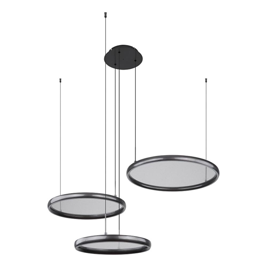Globo - Светодиодная подвесная люстра с регулированием яркости LED/55W/230V 2700-6000K черный + дистанционное управление