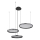 Globo - Светодиодная подвесная люстра с регулированием яркости LED/55W/230V 2700-6000K черный + дистанционное управление