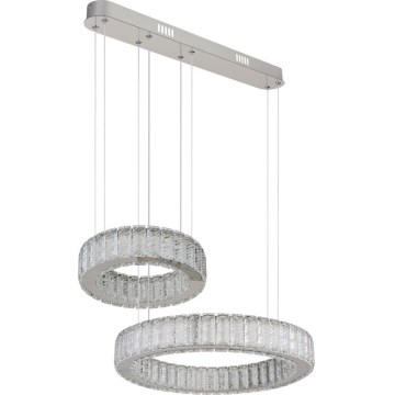 Globo - Светодиодная подвесная люстра с регулированием яркости LED/80W/230V 2700-6000K + дистанционное управление