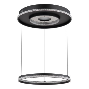 Globo - Светодиодная регулируемая люстра на тросе LED/54W/230V 2700-6500K диаметр 60 см черная + дистанционное управление