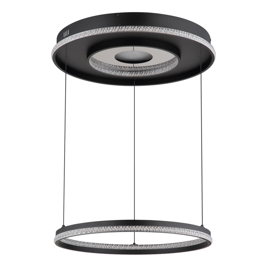 Globo - Светодиодная регулируемая люстра на тросе LED/54W/230V 2700-6500K диаметр 60 см черная + дистанционное управление