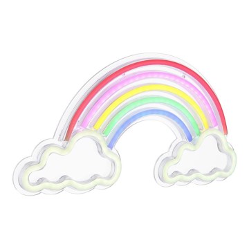 Globo - Светодиодное неоновое настенное украшение LED/3W/USB радуга