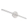 Globo - Светодиодное освещение для зеркала в ванной LED/10W/230V 60,8 см IP44 глянцевый хром