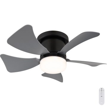 Globo - светодиодный диммируемый потолочный вентилятор LED/10W/230V 3000-6500K серый + пульт дистанционного управления