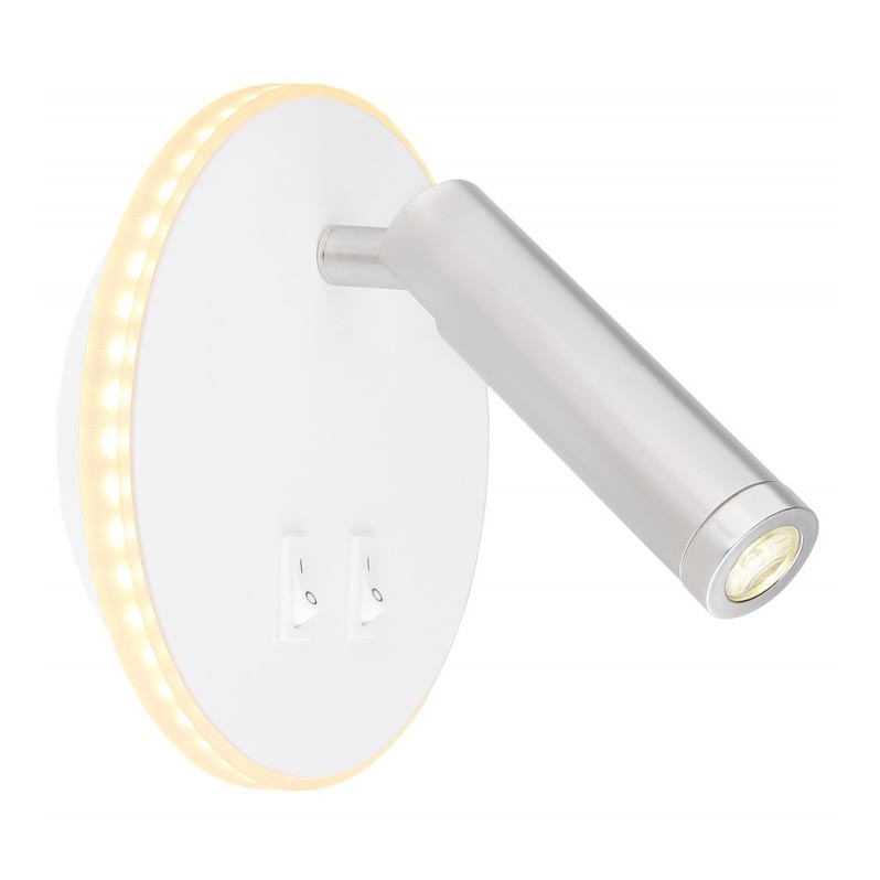 Globo - Светодиодный настенный точечный светильник LED/6W + LED/1W/230V