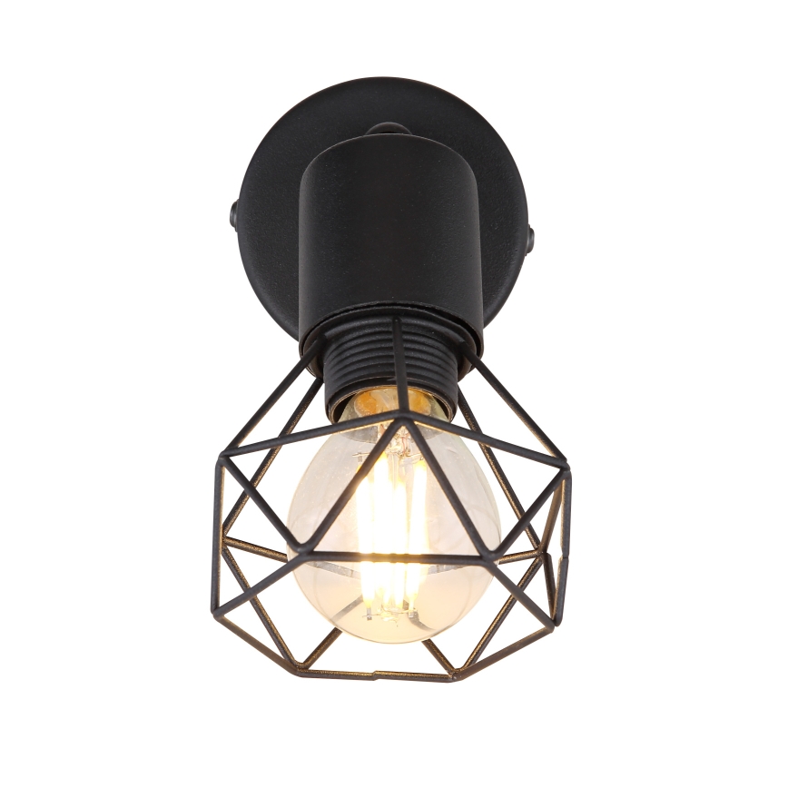 Globo - Светодиодный настенный точечный светильник 1xE14/6W/230V черный