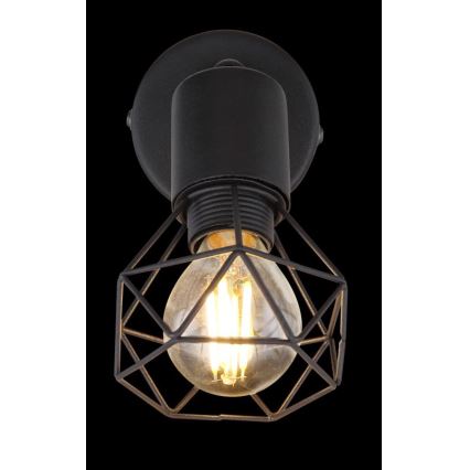 Globo - Светодиодный настенный точечный светильник 1xE14/6W/230V черный