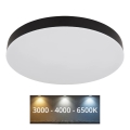 Globo - Светодиодный потолочный светильник LED/36W/230V 3000K/4000K/6500K диаметр 40 cm черная