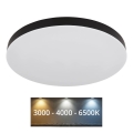 Globo - Светодиодный потолочный светильник LED/50W/230V 3000K/4000K/6500K диаметр 50 см черный