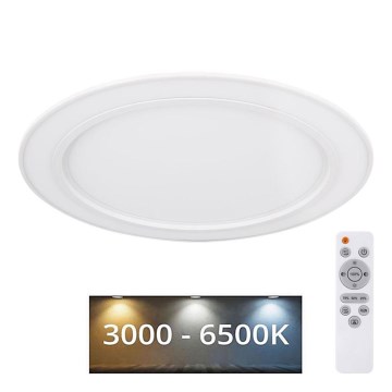 Globo - Светодиодный потолочный RGB-светильник с регулированием яркости LED/26W/230V + LED/26W + дистанционное управление