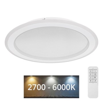 Globo - Светодиодный потолочный светильник с регулированием яркости LED/24W/230V 2700-6000K + дистанционное управление
