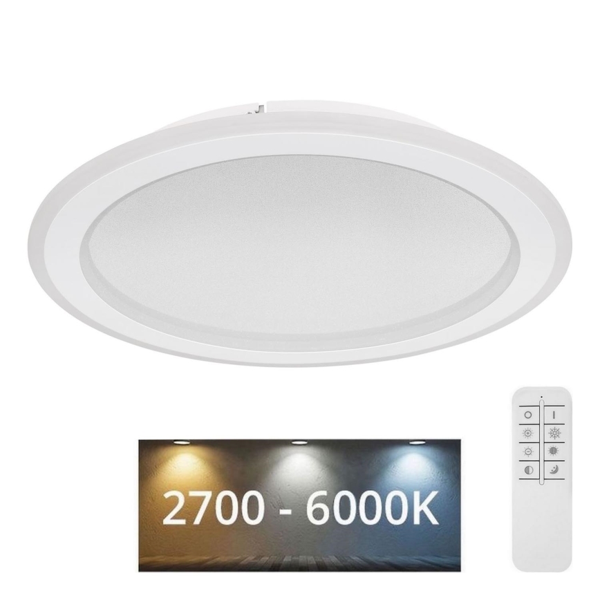 Globo - Светодиодный потолочный светильник с регулированием яркости LED/24W/230V 2700-6000K + дистанционное управление