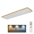 Globo - Светодиодный потолочный светильник с регулированием яркости LED/24W/230V 2700-6500K золотистый + дистанционное управление
