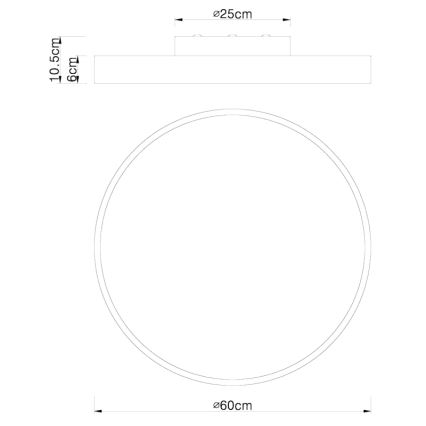 Globo - Светодиодный потолочный светильник с регулированием яркости LED/48W/230V 3000-6000K + дистанционное управление