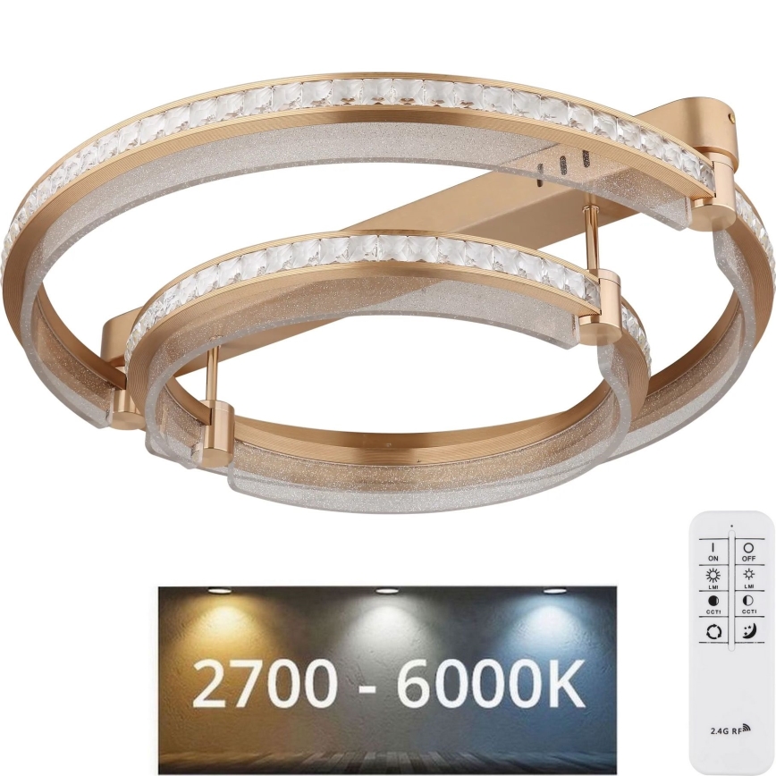 Globo - Светодиодный потолочный светильник с регулированием яркости LED/78W/230V 2700K-6000K + дистанционное управление
