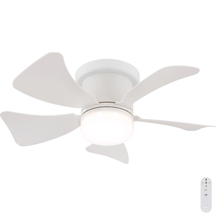 Globo - Светодиодный потолочный вентилятор с регулированием яркости LED/10W/230V 3000-6500K белый + дистанционное управление