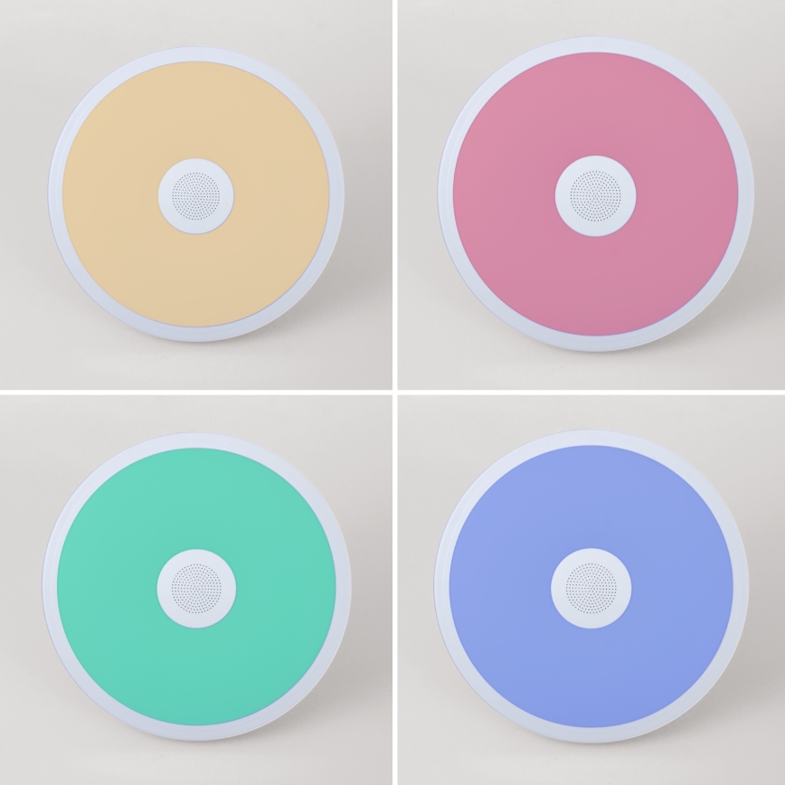 Globo - Светодиодный RGBW-светильник для ванной комнаты с регулированием яркости и динамиком LED/18W/230V 3000-6500K IP44 + дистанционное управление