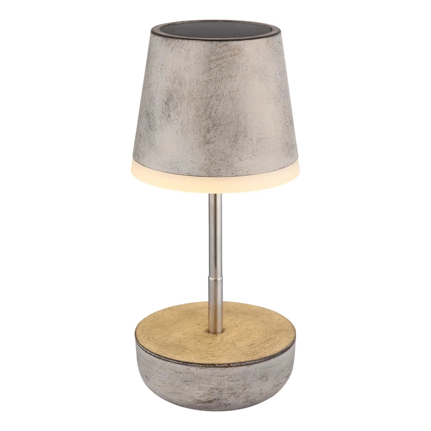 Globo - Светодиодный светильник на солнечной батарее 10xLED/0,06W/3V IP44 800 mAh серый