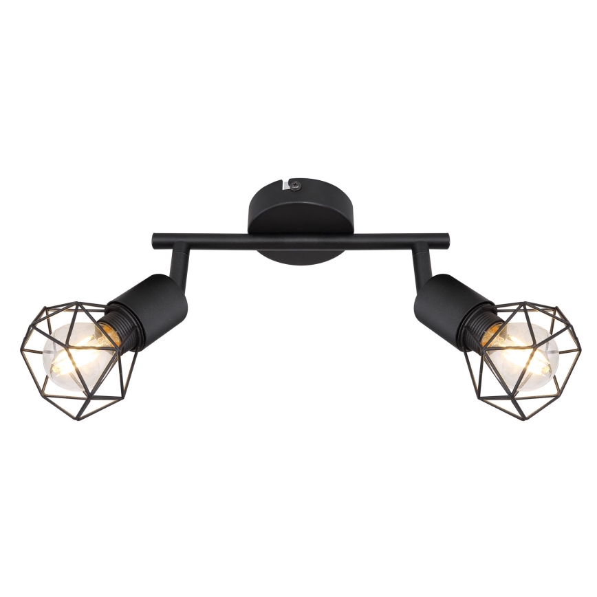 Globo - Светодиодный точечный светильник 2xE14/6W/230V черный