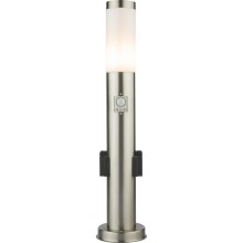 Globo - Светодиодная уличная лампа с датчиком и 2 розетками LED/9W/230V 60 см IP44