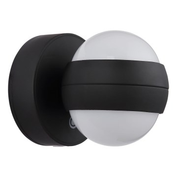 Globo - Світильник настінний світлодіодний сенсорний з регулюванням яскравості, акумуляторний LED/1,4 Вт/5 В 1800 мАг чорний