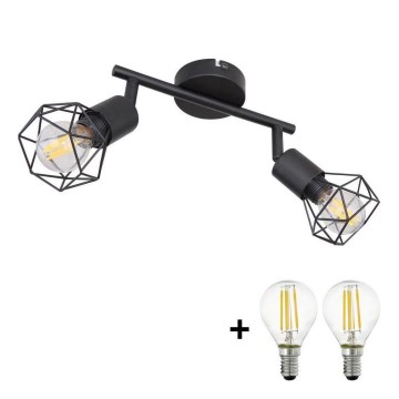 Globo - Світильник точковий LED 2xE14/6W/230V чорний