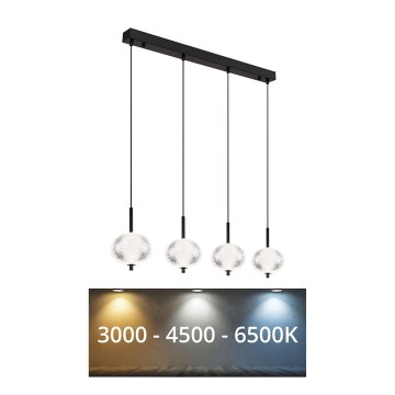 Globo - Світлодіодна підвісна люстра 4xLED/5,75W/230V 3000/4500/6500K