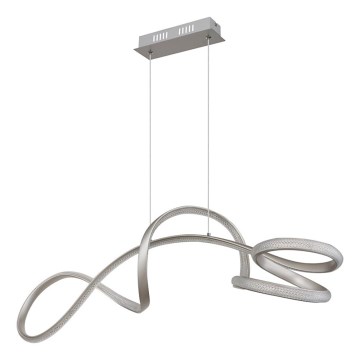 Globo - Світлодіодна підвісна люстра LED/40W/230V матовий хром